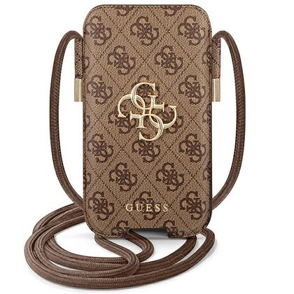 Guess Torebka GUPHL4GMGBR 6,7"brązowy/brown hardcase 4G Big Metal Logo