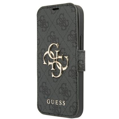 Guess GUBKP13X4GMGGR iPhone 13 Pro Max6,7" szary/grey book 4G Big Metal Logo