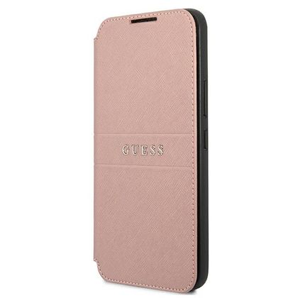 Guess GUBKS22MPSASBPI S22+ S906różowy/pink book Saffiano Stripes