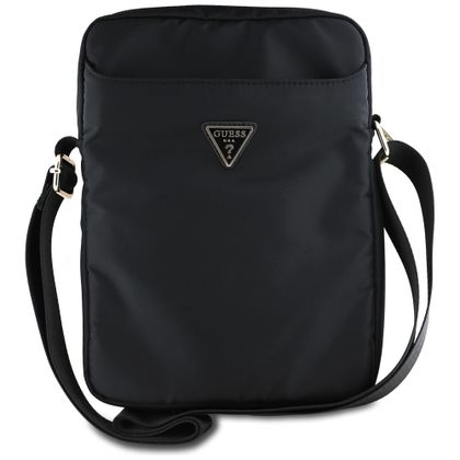 Guess Torba GUTB10NTMLBK 10" czarny/black Nylon Triangle Logo