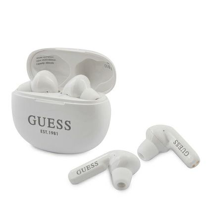 Guess słuchawki Bluetooth GUTWS1CWHTWS + stacja dokująca biały/white