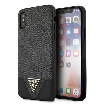 Guess GUHCPXPU4GHBK iPhone X/Xsszary/grey hardcase 4G Triangle Collection