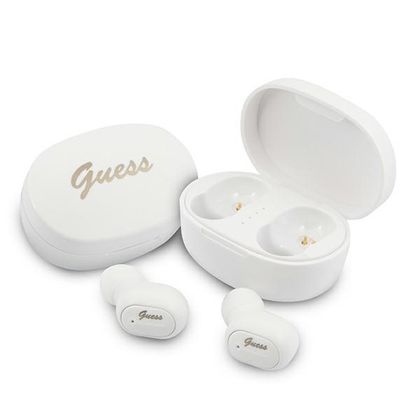 Guess słuchawki Bluetooth GUTWST30WHTWS + stacja dokująca biały/white