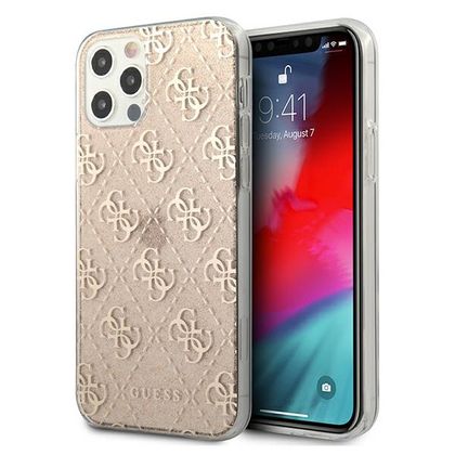 Guess GUHCP12LPCU4GLGO iPhone 12 Pro Max6,7" złoty/gold hard case 4G Glitter