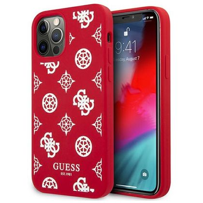 Guess GUHCP12MLSPEWRE iPhone 12/12 Pro6,1" czerwony/red hard case Peony Collection