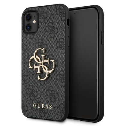 Guess GUHCN614GMGGR iPhone 11 6,1"/ Xr szary/grey hardcase 4G Big Metal Logo
