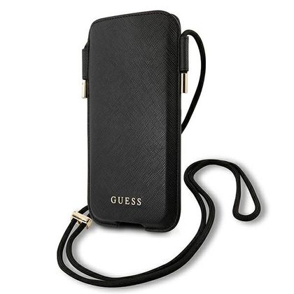 Guess Torebka GUHCP12LSAPSBK 6,7"czarny/black Saffiano