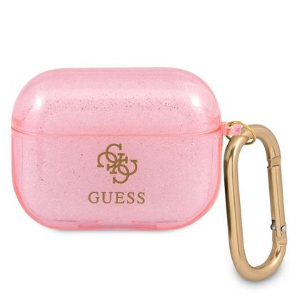 Guess GUAPUCG4GP AirPods Pro coverróżowy/pink Glitter Collection