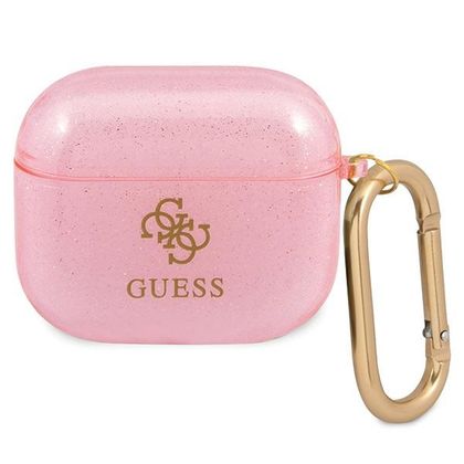 Guess GUA3UCG4GP AirPods 3 coverróżowy/pink Glitter Collection