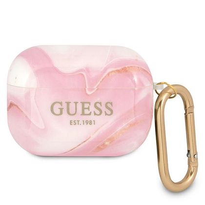 Guess GUAPUNMP AirPods Pro coverróżowy/pink Marble Collection