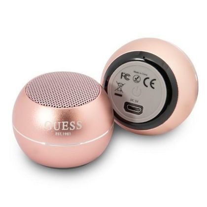 Guess głośnik Bluetooth GUWSALGEPSpeaker mini różowy/pink