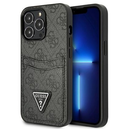 Guess GUHCP13XP4TPK iPhone 13 Pro Max6,7" czarny/black hardcase 4G Triangle Logo Cardslot