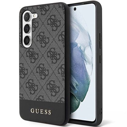 Guess GUHCS23SG4GLGR S23 S911 czarny/black hardcase 4G Stripe Collection