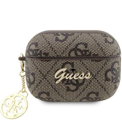Guess GUAP2G4GSMW AirPods Pro / Pro 2 (2022/2023) cover brązowy/brown 4G Charm Collection