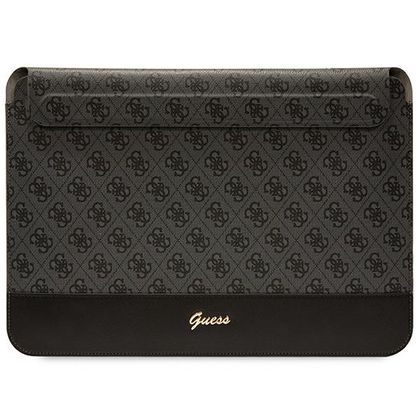Guess Sleeve GUCS14PS4SGK 14" czarny/black 4G Stripe Metal Logo