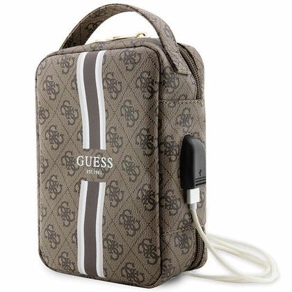 Guess Torba GUHBP4RPSW Organizerbrązowy/brown 4G Printed Stripes