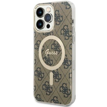 Guess GUHMP14XH4STW iPhone 14 Pro Max6.7" brązowy/brown hardcase 4G MagSafe