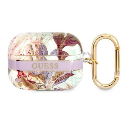 Guess GUAPHHFLU AirPods Pro coverfioletowy/purple Flower Strap Collection