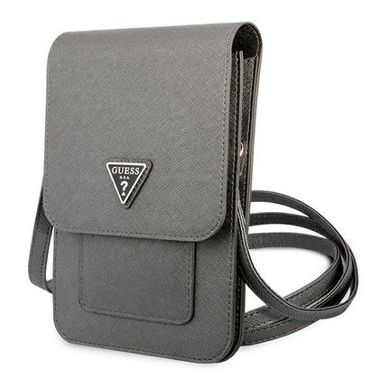 Guess Torebka GUWBSATMGR szary/greySaffiano Triangle