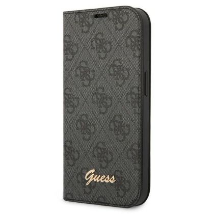 Guess GUBKP14SHG4SHK iPhone 14 / 15 / 136.1" czarny/black book 4G Vintage Gold Logo