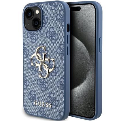 Guess GUHCP15S4GMGBL iPhone 15 / 14 / 136.1" niebieski/blue hardcase 4G Big Metal Logo
