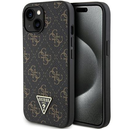 Guess GUHCP15SPG4GPK iPhone 15 / 14 / 136.1" czarny/black hardcase 4G Triangle Metal Logo