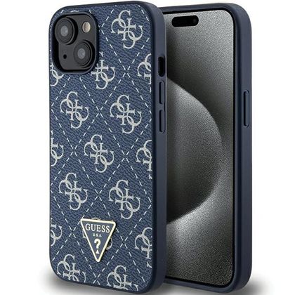 Guess GUHCP15SPG4GPB iPhone 15 / 14 / 136.1" niebieski/blue hardcase 4G Triangle Metal Logo