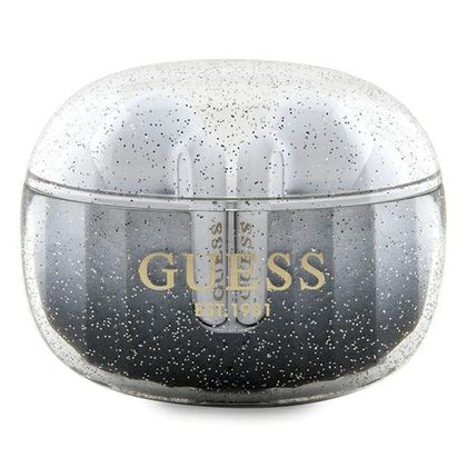 Guess słuchawki Bluetooth GUTWSHDGKEEKTWS + stacja dokująca czarny/black Glitter Gradient