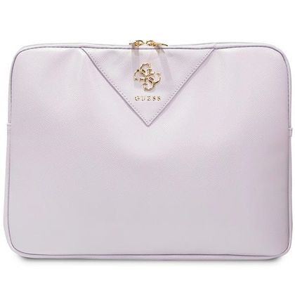 Guess Sleeve GUCS14ZPGSTEGU 14"fioletowy/purple Triangle 4G