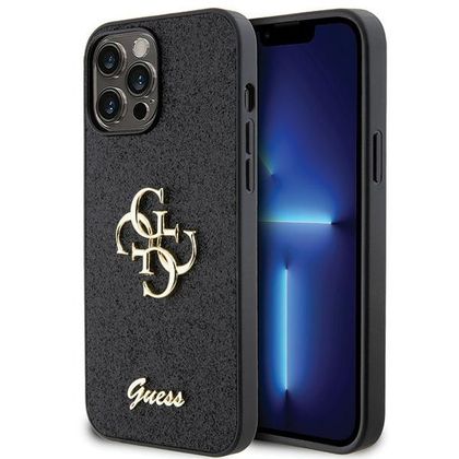 Guess GUHCP13XHG4SGK iPhone 13 Pro Max 6.7" czarny/black hardcase Glitter Script Big 4G