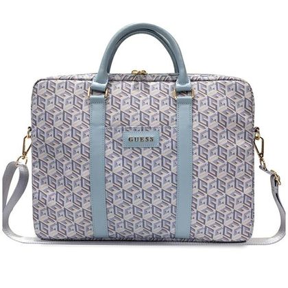 Guess Torba GUCB15HGCFSEB 16"niebieski/blue GCube Stripes