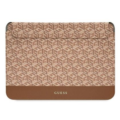 Guess Sleeve GUCS16HGCFSEW 16"brązowy/brown GCube Stripes