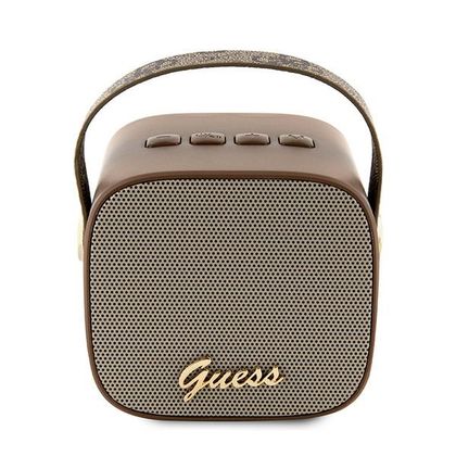 Guess głośnik Bluetooth GUWSB2P4SMWSpeaker mini brązowy/bown 4G Leather Script Logo with Strap