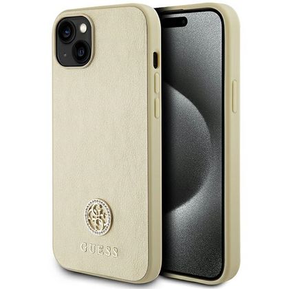 Guess GUHCP15MPS4DGPD iPhone 15 Plus / 14 Plus 6.7" złoty/gold hardcase Strass Metal Logo