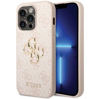 Guess GUHCP15X4GMGPI iPhone 15 Pro Max6.7" różowy/pink hardcase 4G Big Metal Logo