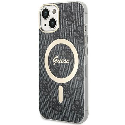 Guess GUHMP15SH4STK iPhone 15 / 14 / 13 6.1" czarny/black hardcase IML 4G MagSafe