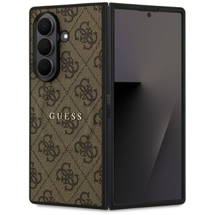 Etui Guess 4G Classic MagSafe do Samsung Galaxy Z Fold7 brązowy