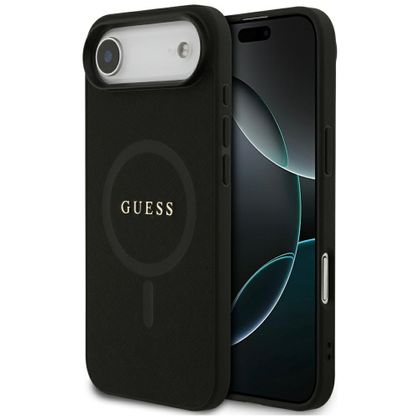 Etui Guess Saffiano Classic Logo MagSafedo iPhone Air czarny