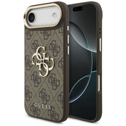 Etui Guess 4G Big 4G Classic Logo do iPhone Air brązowy złoty