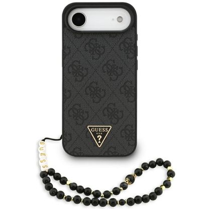 Etui Guess 4G Strap Triangle Logo MagSafe do iPhone Air czarny