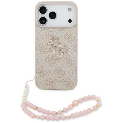 Etui Guess 4G Strap 4G Classic Logo do iPhone 17 Pro Max / 18 Pro Max różowy