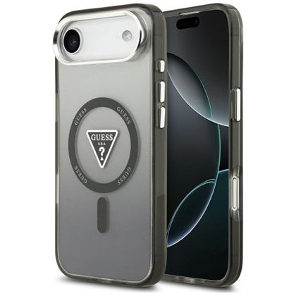 Etui Guess IML Gradient Triangle LogoMagSafe do iPhone Air czarny