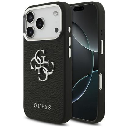 Etui Guess Grained Big 4G Classic Logo do iPhone 17 Pro / 18 Pro czarny