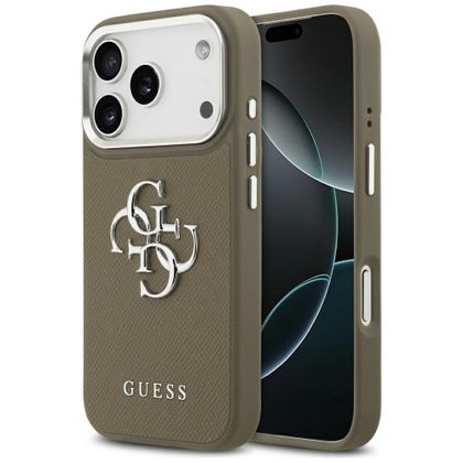 Etui Guess Grained Big 4G Classic Logodo iPhone 17 Pro / 18 Pro brązowy