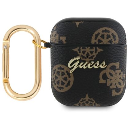 Guess GUA2PG4GPK AirPods 1/2 cover czarny/black 4G Hook
