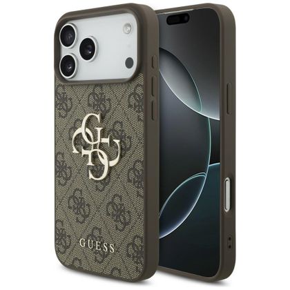Etui Guess 4G Big Logo do iPhone 18 Pro Max / 17 Pro Max brązowy