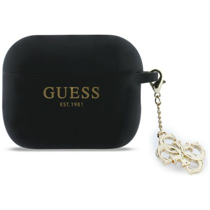 Etui Guess Silicone 4G Charm do AirPods Pro 3 czarny