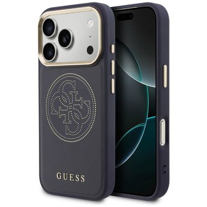 Etui Guess Perforated 4G MagSafe do iPhone 17 Pro Max / 18 Pro Max niebieski