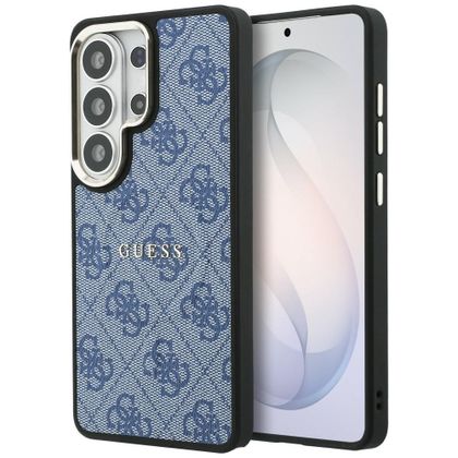 Etui Guess 4G Embossed Ring MagSafe do Samsung Galaxy S26 Ultra niebieski