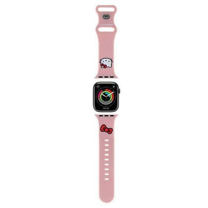 Hello Kitty Pasek HKAWLSCHBLP AppleWatch 42/44/45/49mm różowy/pink strap Silicone Kitty Head